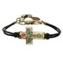 Michal Golan Small pastel garden cross bracelet