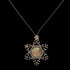 Michal Negrin Crystal Flowers Star of David Necklace 