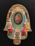 Michal Negrin Victorian Roses Garden Wall Hamsa