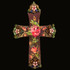 Michal Negrin Tropicana Rose  Swarovski crystals Wall Cross