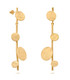 Joidart Flower Bloom Long Gold Earrings