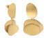 Joidart Magnolia Double Gold Earrings