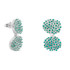 Joidart Estiu Small Double Earrings Blue Silver