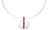 Joidart Inspirada Silver Choker Red