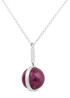 Joidart Anais Small Pendant Red Silver