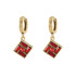 Michal Negrin Hoop Red Earrings