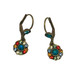 Michal Negrin Jewelry Crystal Multi Flower Power Hook Earrings
