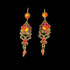 Michal Negrin Swarovski Crystals True Colors Jewelry French Wire Earrings