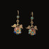 Michal Negrin Blue Shade After Hours Flower Earrings