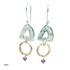 Dganit Hen Triangle Garnet Earrings