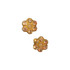 Michal Negrim Pearl Rose Gold Post Flower Earrings