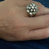 Michal Negrin Swarovski Crystals Icy Flower Adjustable Ring
