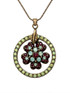 Michal Negrin Flower Dream Catcher Purple Necklace