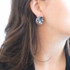 Michal Golan Blue Frost Oversized Stud Earrings