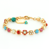 Mariana Petite Cluster and Flower Bracelet in Happiness