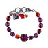 Mariana Oval and Cushion Cut Halo Bracelet in Hibiscus