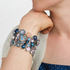 Mariana Extra Luxurious Cluster Bracelet in Blue Morpho