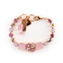 Mariana Extra Luxurious Flower Bracelet in Pink Carnation