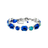 Mariana Emerald Cut and Round Bracelet in Serenity