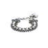 Mariana Triple Row Bracelet with Petite Stones and Chain in On a Clear Day