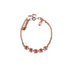 Mariana Petite Five Stone Chain Bracelet in Sun Kissed Peach