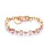 Mariana Alternating Oval and Round Stone Bracelet in Love