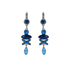 Mariana Marquise and Round Long Dangle Leverback Earrings in Sleepytime