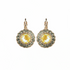 Mariana Halo Disc Leverback Earrings in Painted Lady