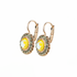 Mariana Halo Disc Leverback Earrings in Painted Lady