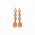 Mariana Fun Finds Round and Pear Leverback Earrings in Sun Kissed Peach