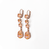 Mariana Fun Finds Round and Pear Leverback Earrings in Sun Kissed Peach