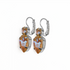 Mariana Double Round and Pear Leverback Earrings in Sun Kissed Horizon