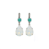 Mariana Double Stone Pear Dangle Leverback Earrings in Happiness