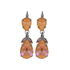 Mariana Double Pear Leverback Earrings in Sun Kissed Peach