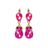 Mariana Double Stone Pear Leverback Earrings in Sun Kissed Blush