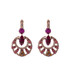 Mariana Round Shell Marquise Leverback Earrings in Hibiscus