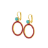 Mariana Circle Leverback Earrings in Happiness Turquoise