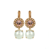 Mariana Double Stone Leverback Earrings in Romance