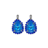 Mariana Large Halo Pear Leverback Earrings in Serenity