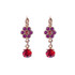 Mariana Flower Dangle Leverback Earrings Hibiscus