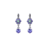 Mariana Flower Dangle Leverback Earrings Matcha