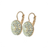 Mariana Large Pave Bridal Leverback Earrings in White Shell and Pearl