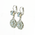 Mariana Double Stone Guardian Angel Leverback Earrings in Crystal Moonlight