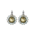 Mariana Extra Luxurious Flower Leverback Earrings in Peace