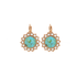 Mariana Extra Luxurious Flower Leverback Earrings in Happiness Turquoise