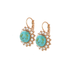 Mariana Extra Luxurious Flower Leverback Earrings in Happiness Turquoise