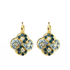 Mariana Extra Luxurious Sprial Leverback Earrings in Night Sky