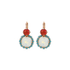 Mariana Double Stone Halo Leverback Earrings in Happiness