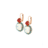 Mariana Double Stone Halo Leverback Earrings in Happiness
