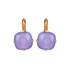 Mariana Cushion Cut Leverback Earrings in Lilac